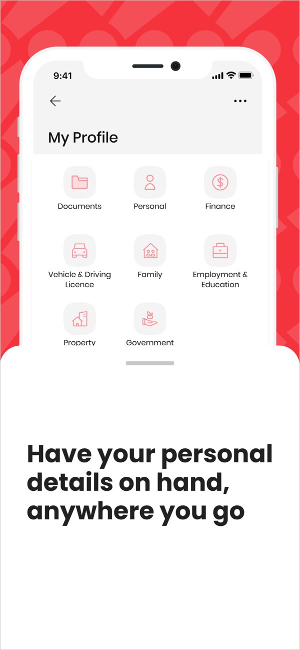 Singpass Myinfo profile screen